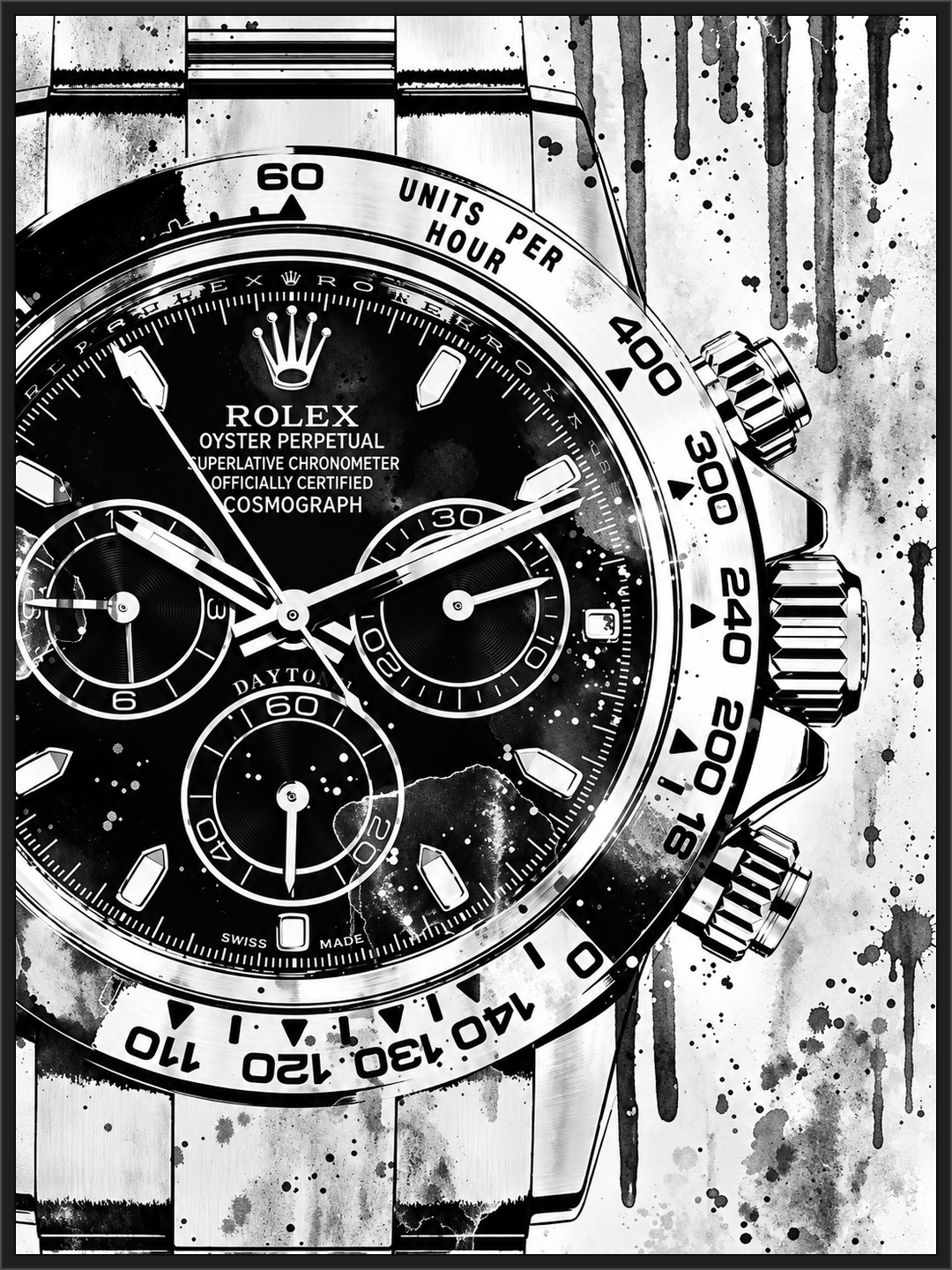 Black White Rolex