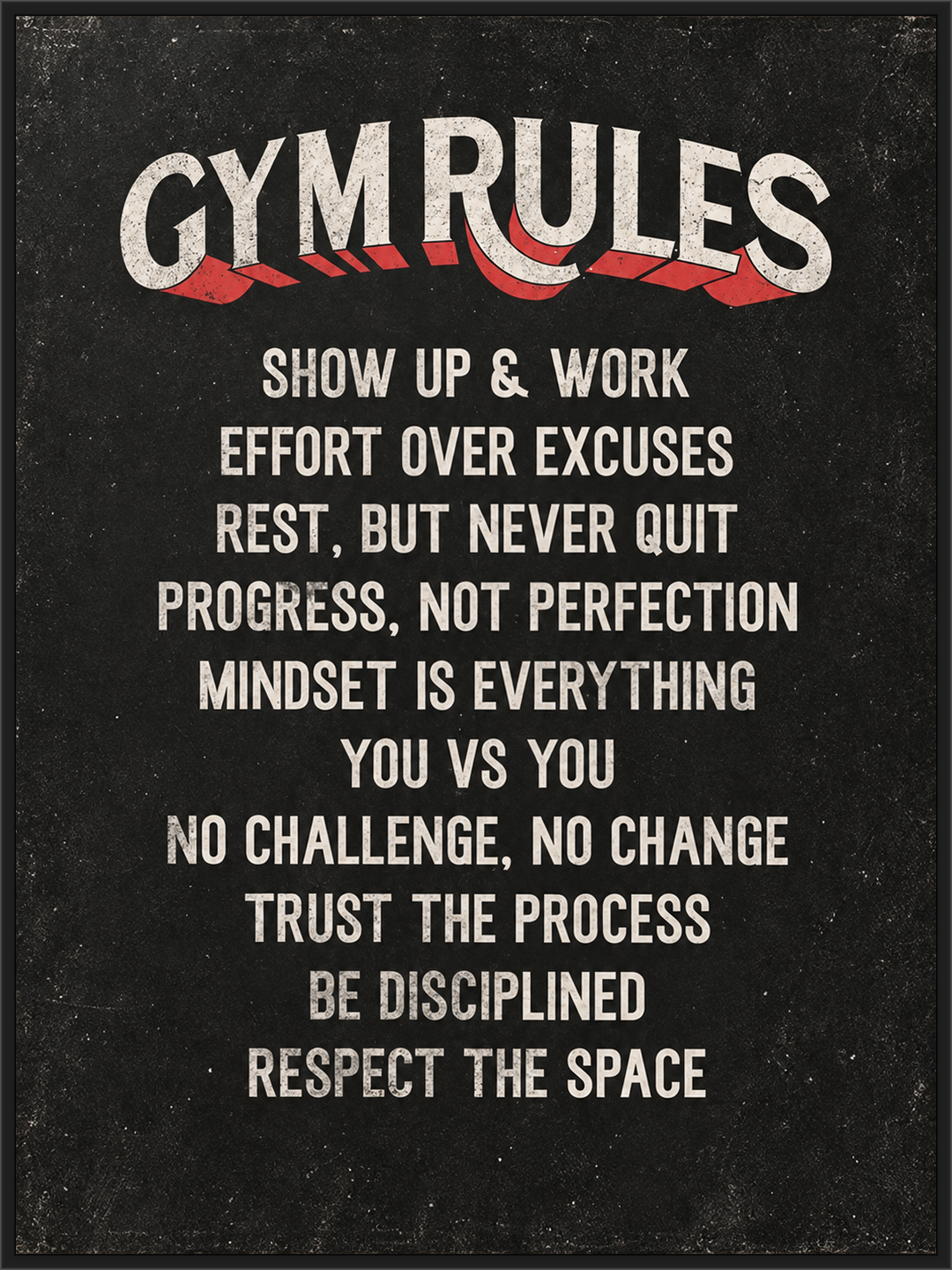 Gym rules
