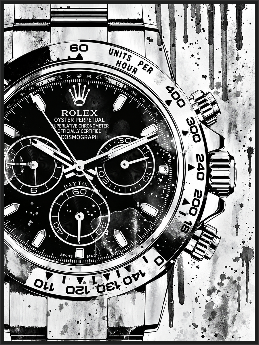Black White Rolex