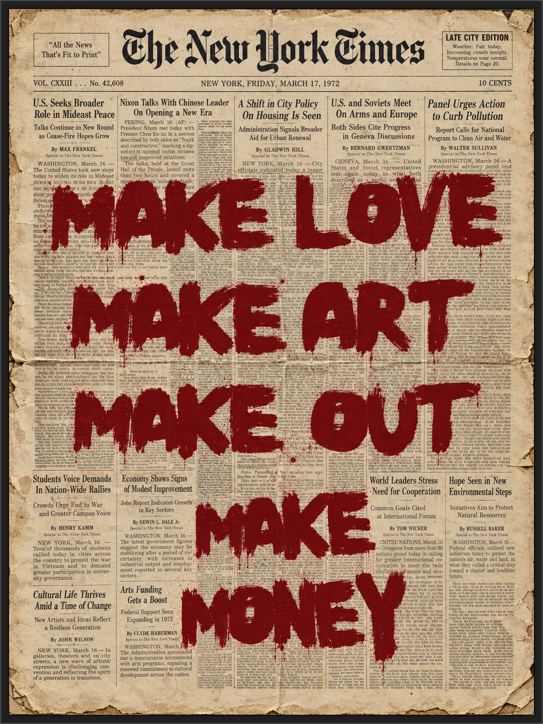 Love art money