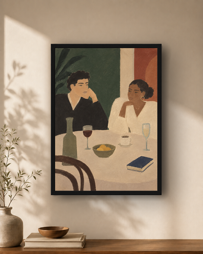 Across the table